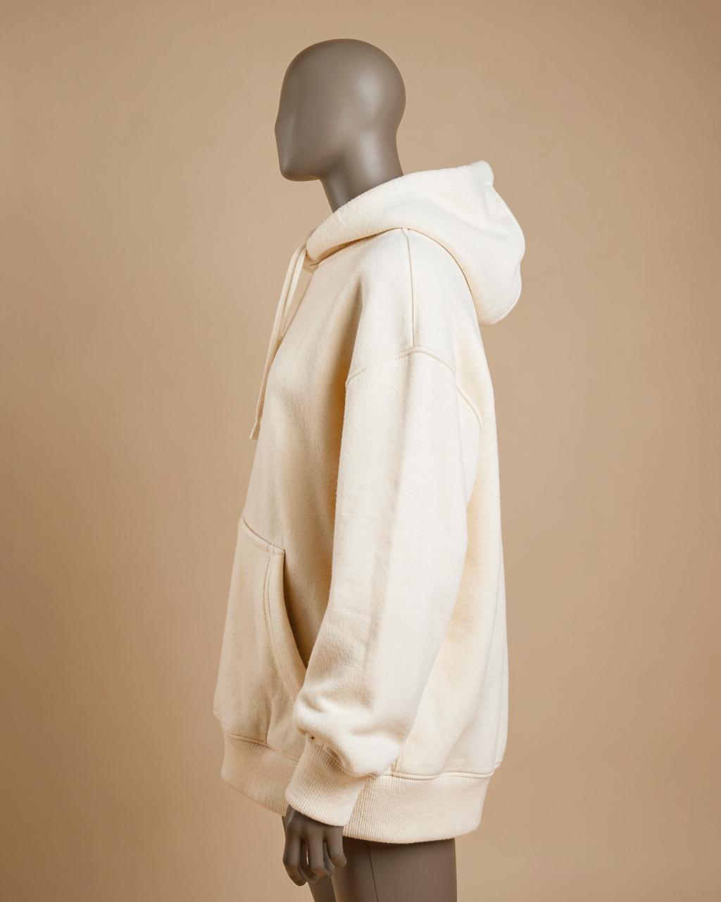 Side profile showing the dropped shoulder and oversized body